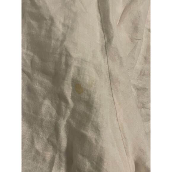 Marina Sport Marina Rinaldi Pants Womens 25 White Cropped Wide Leg Italy READ - Picture 5 of 11